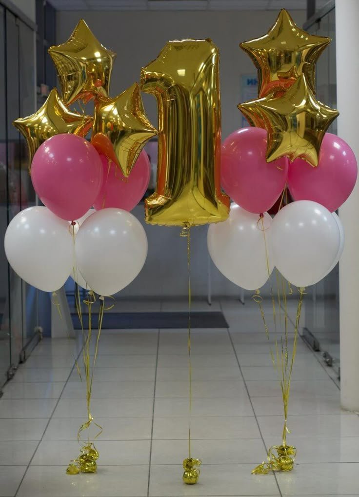 Birthday Number Balloons 1 أفضل خدمة توصيل ورد في عمان الأردن - توصيل في نفس اليوم لجميع المناسبات