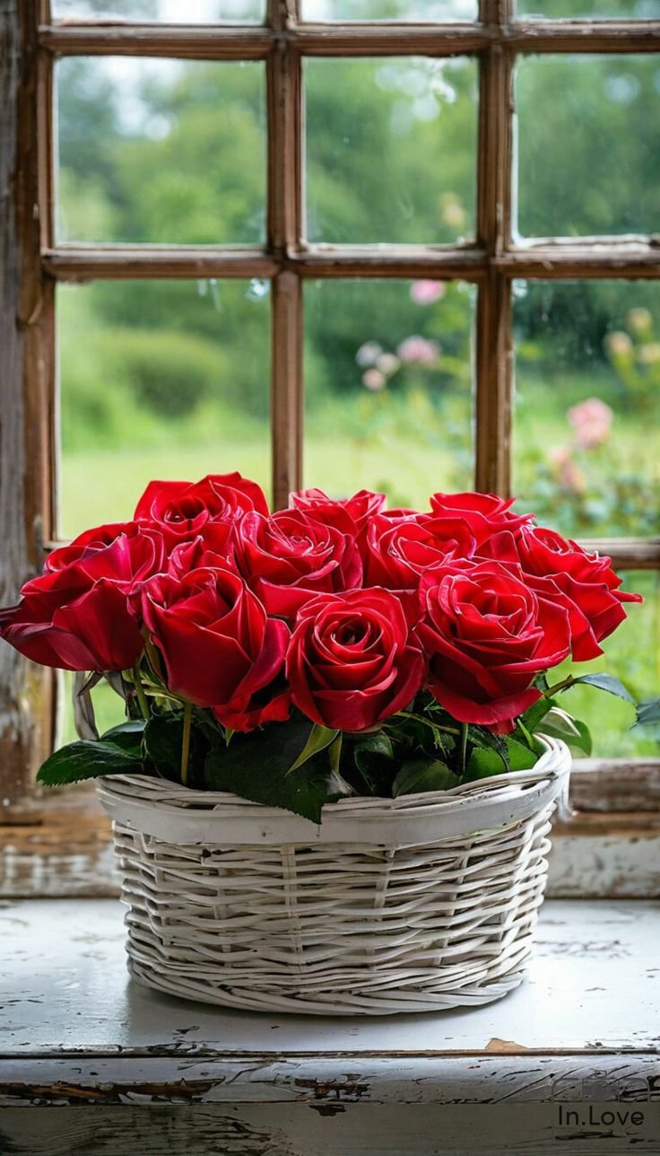 Red Mini Basket 1 أفضل خدمة توصيل ورد في عمان الأردن - توصيل في نفس اليوم لجميع المناسبات