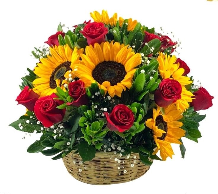 Sunset Passion Basket 1 أفضل خدمة توصيل ورد في عمان الأردن - توصيل في نفس اليوم لجميع المناسبات