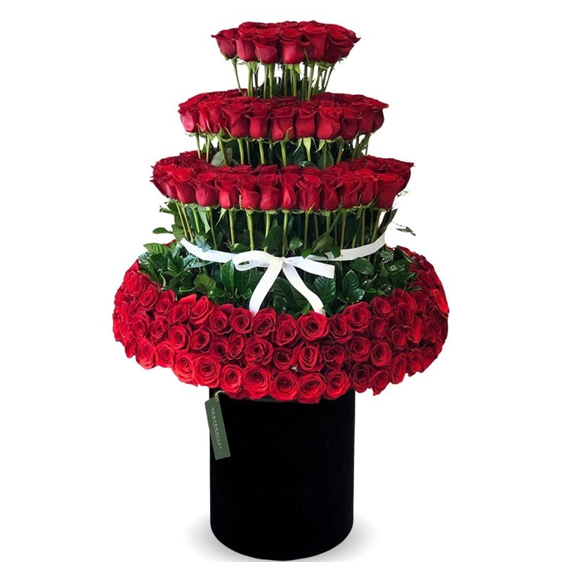 Red Rose Royal Box 1 أفضل خدمة توصيل ورد في عمان الأردن - توصيل في نفس اليوم لجميع المناسبات